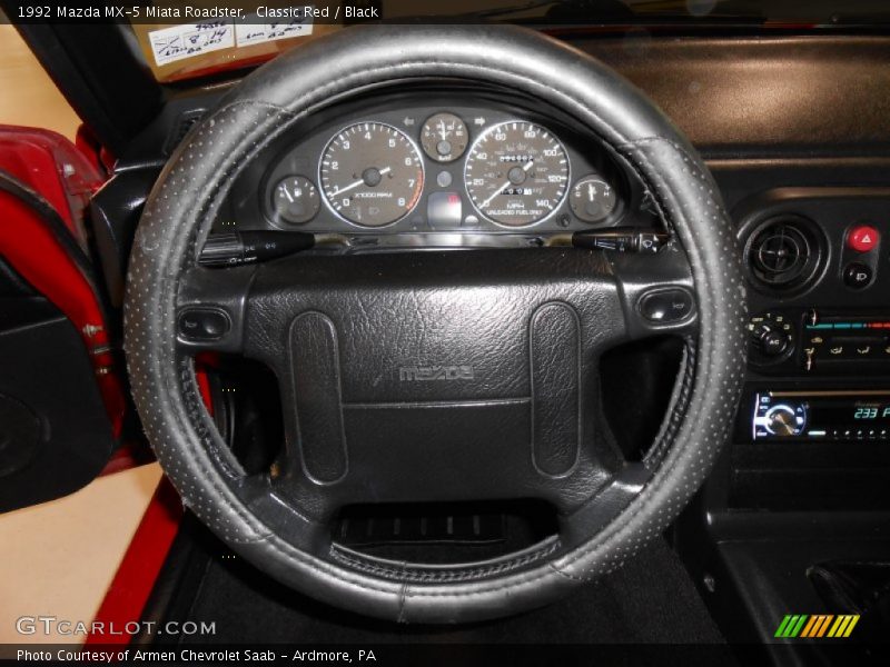 Classic Red / Black 1992 Mazda MX-5 Miata Roadster