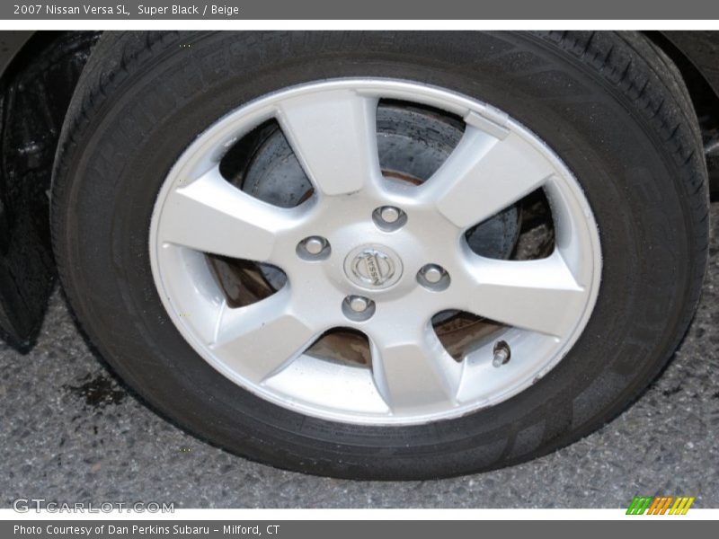 Super Black / Beige 2007 Nissan Versa SL