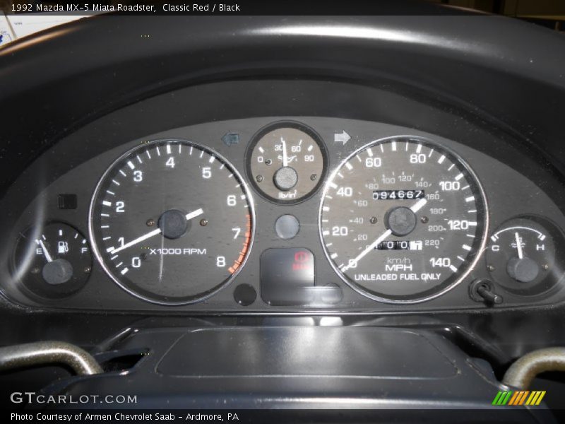  1992 MX-5 Miata Roadster Roadster Gauges