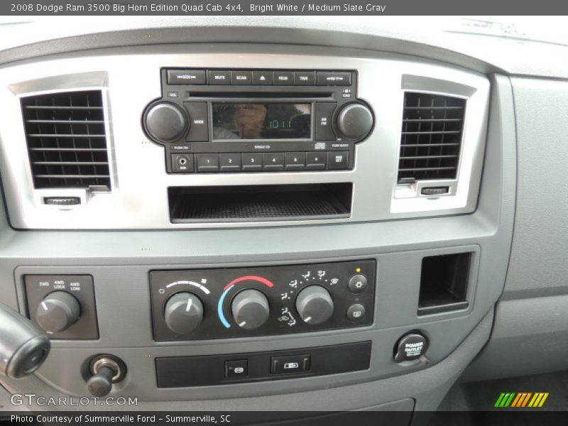 Bright White / Medium Slate Gray 2008 Dodge Ram 3500 Big Horn Edition Quad Cab 4x4