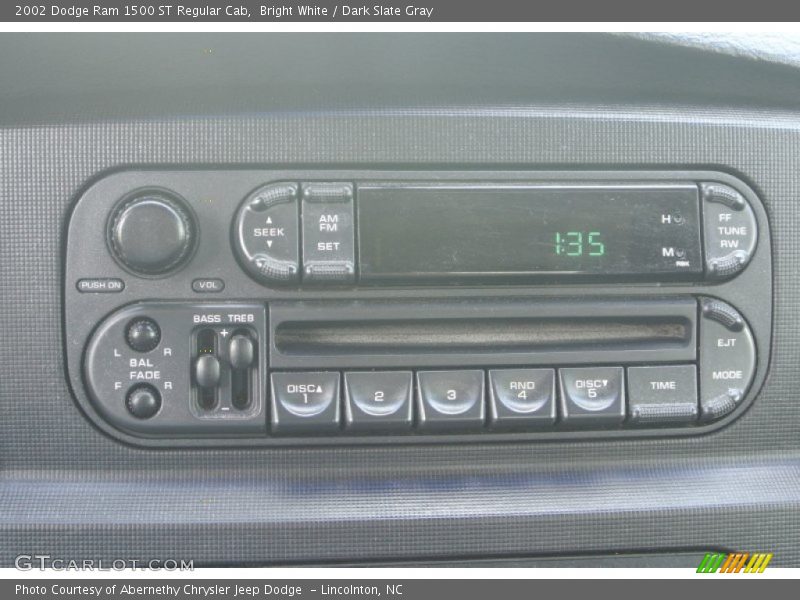 Bright White / Dark Slate Gray 2002 Dodge Ram 1500 ST Regular Cab