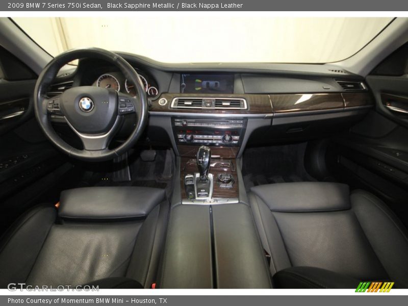 Black Sapphire Metallic / Black Nappa Leather 2009 BMW 7 Series 750i Sedan