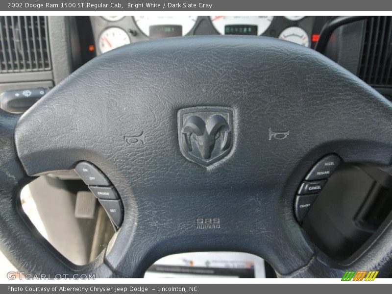 Bright White / Dark Slate Gray 2002 Dodge Ram 1500 ST Regular Cab