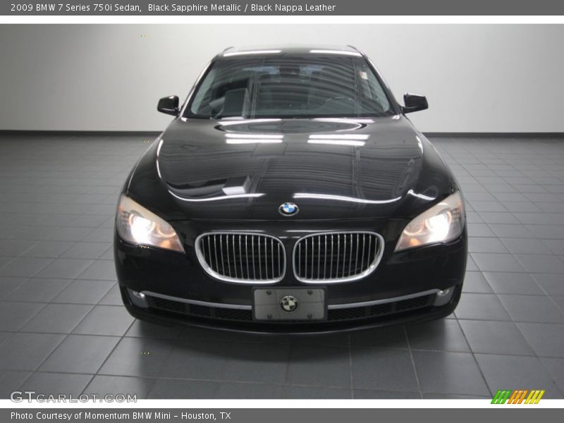 Black Sapphire Metallic / Black Nappa Leather 2009 BMW 7 Series 750i Sedan