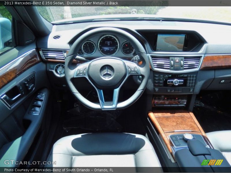 Diamond Silver Metallic / Black 2013 Mercedes-Benz E 350 Sedan