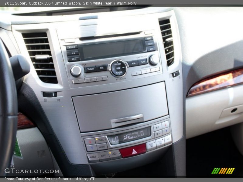 Satin White Pearl / Warm Ivory 2011 Subaru Outback 3.6R Limited Wagon