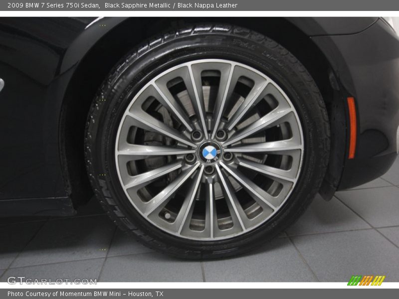 Black Sapphire Metallic / Black Nappa Leather 2009 BMW 7 Series 750i Sedan