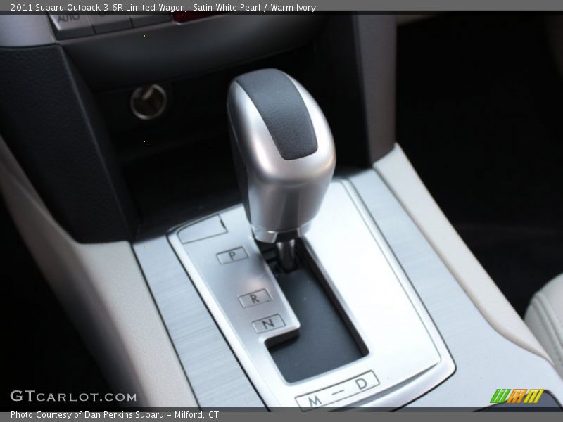 Satin White Pearl / Warm Ivory 2011 Subaru Outback 3.6R Limited Wagon