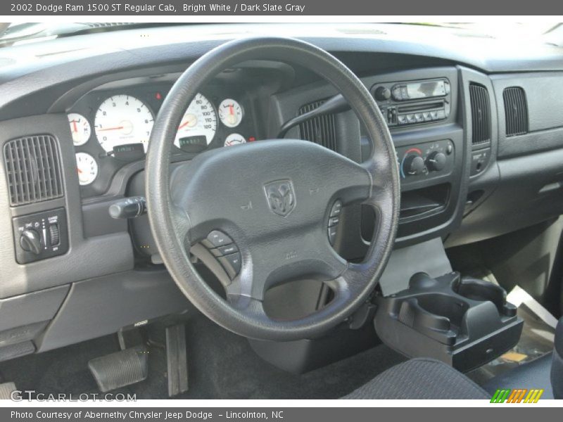 Bright White / Dark Slate Gray 2002 Dodge Ram 1500 ST Regular Cab