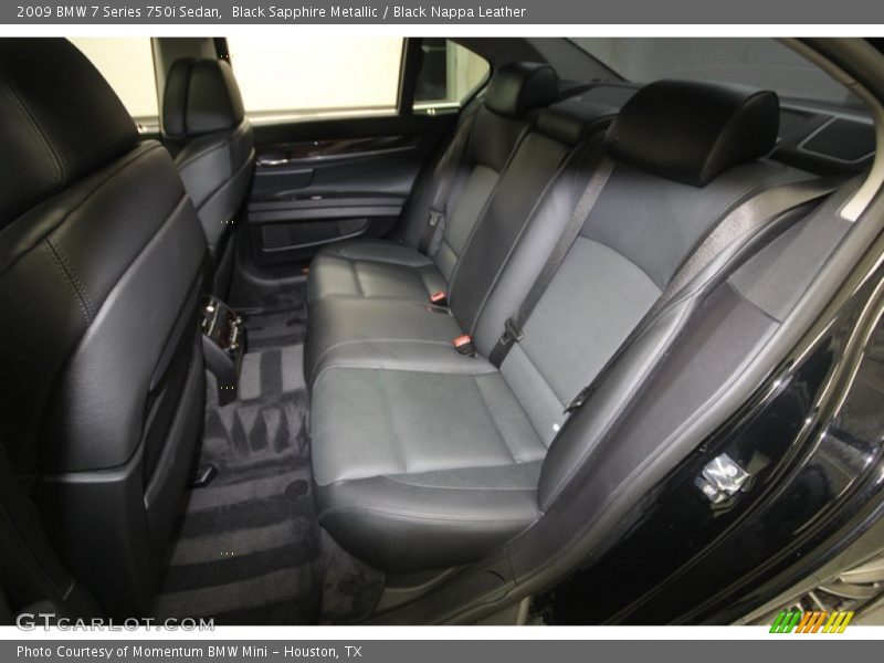 Black Sapphire Metallic / Black Nappa Leather 2009 BMW 7 Series 750i Sedan