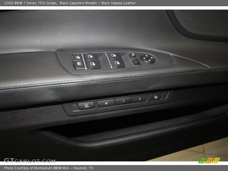 Black Sapphire Metallic / Black Nappa Leather 2009 BMW 7 Series 750i Sedan