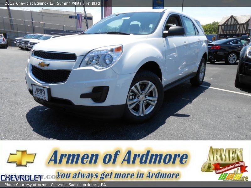 Summit White / Jet Black 2013 Chevrolet Equinox LS