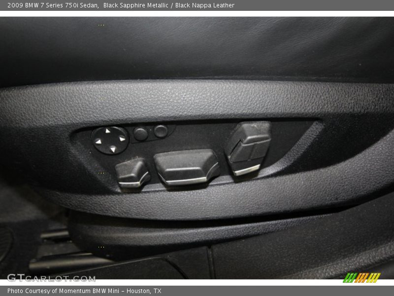Black Sapphire Metallic / Black Nappa Leather 2009 BMW 7 Series 750i Sedan