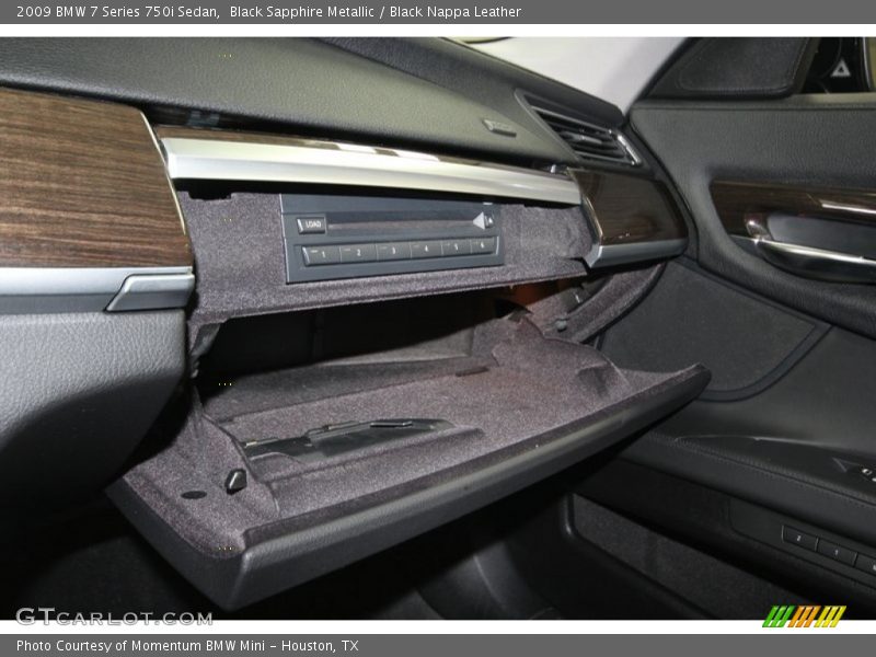Black Sapphire Metallic / Black Nappa Leather 2009 BMW 7 Series 750i Sedan