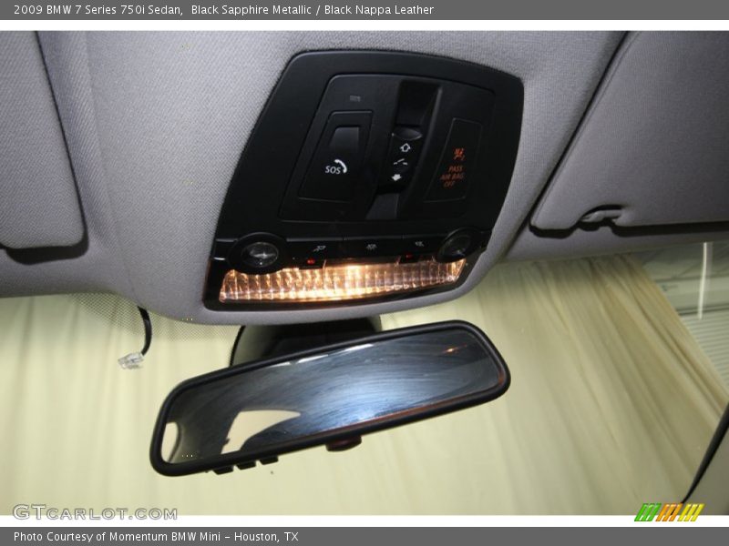 Black Sapphire Metallic / Black Nappa Leather 2009 BMW 7 Series 750i Sedan