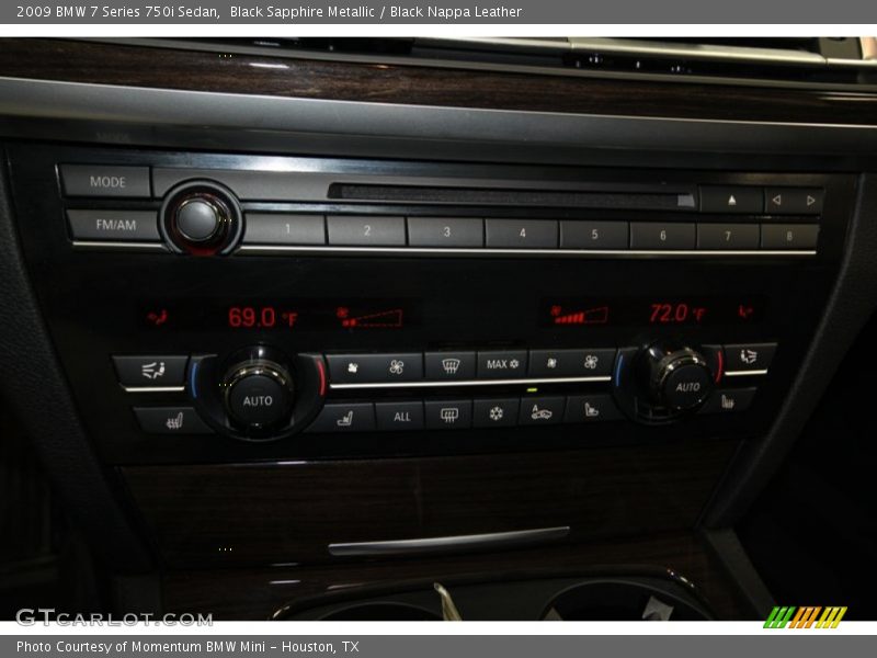 Black Sapphire Metallic / Black Nappa Leather 2009 BMW 7 Series 750i Sedan