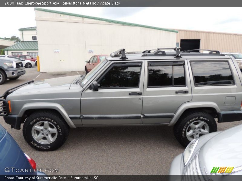 Silverstone Metallic / Agate Black 2000 Jeep Cherokee Sport 4x4