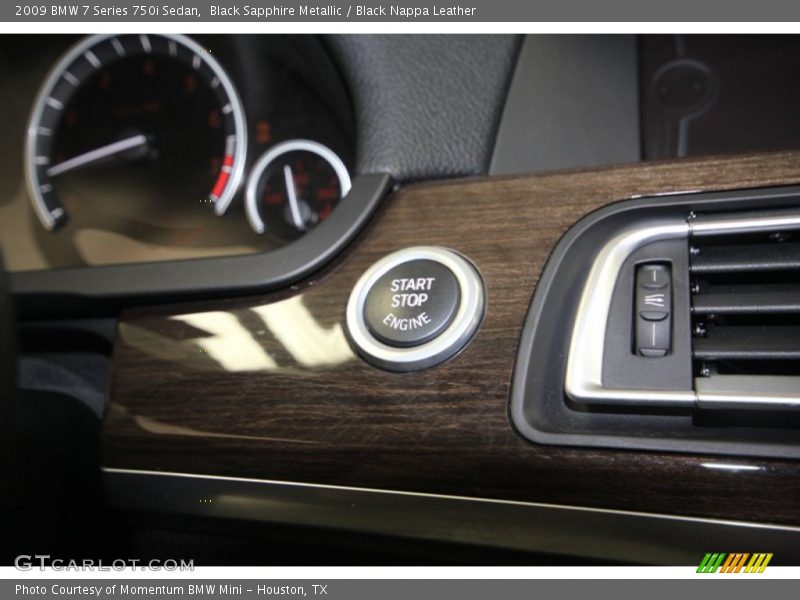 Black Sapphire Metallic / Black Nappa Leather 2009 BMW 7 Series 750i Sedan