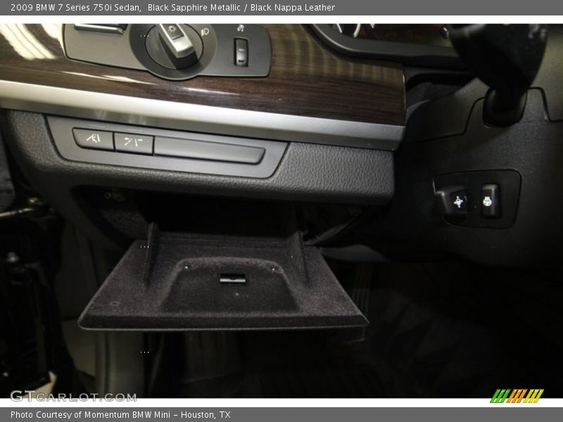 Black Sapphire Metallic / Black Nappa Leather 2009 BMW 7 Series 750i Sedan