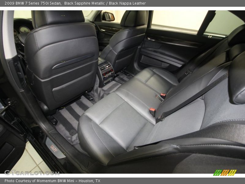 Black Sapphire Metallic / Black Nappa Leather 2009 BMW 7 Series 750i Sedan