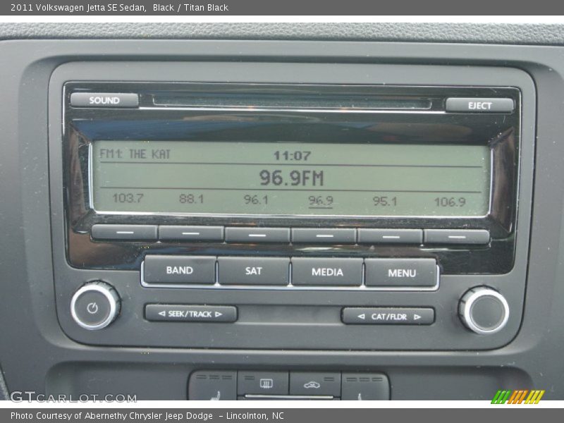 Black / Titan Black 2011 Volkswagen Jetta SE Sedan