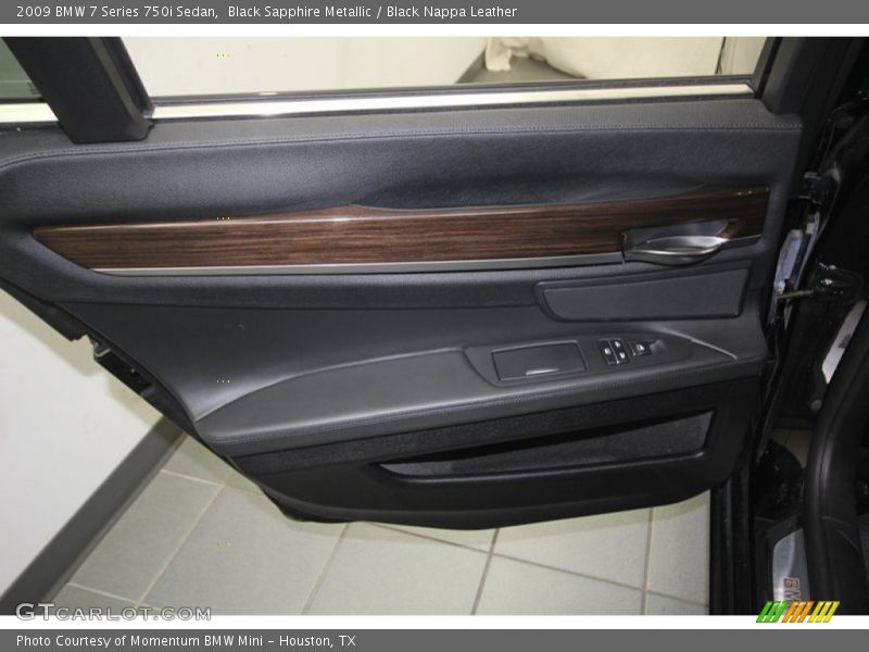 Black Sapphire Metallic / Black Nappa Leather 2009 BMW 7 Series 750i Sedan