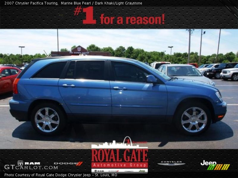Marine Blue Pearl / Dark Khaki/Light Graystone 2007 Chrysler Pacifica Touring