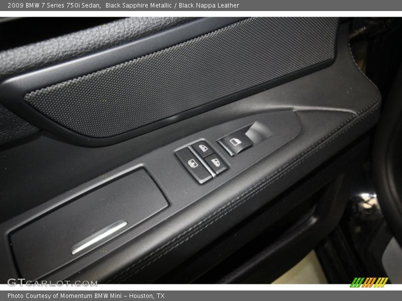 Black Sapphire Metallic / Black Nappa Leather 2009 BMW 7 Series 750i Sedan