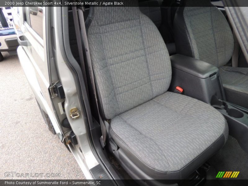 Silverstone Metallic / Agate Black 2000 Jeep Cherokee Sport 4x4