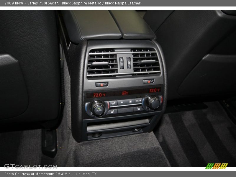 Black Sapphire Metallic / Black Nappa Leather 2009 BMW 7 Series 750i Sedan