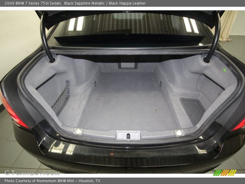 Black Sapphire Metallic / Black Nappa Leather 2009 BMW 7 Series 750i Sedan
