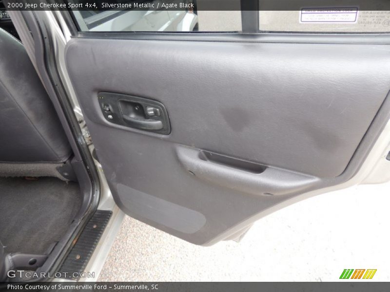 Silverstone Metallic / Agate Black 2000 Jeep Cherokee Sport 4x4