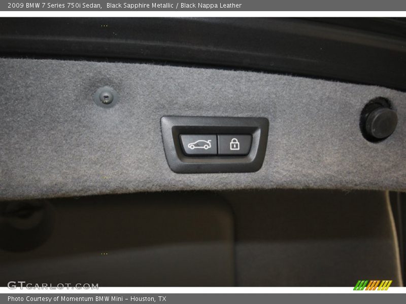 Black Sapphire Metallic / Black Nappa Leather 2009 BMW 7 Series 750i Sedan