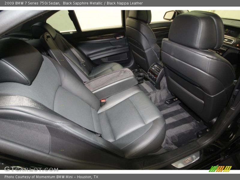 Black Sapphire Metallic / Black Nappa Leather 2009 BMW 7 Series 750i Sedan