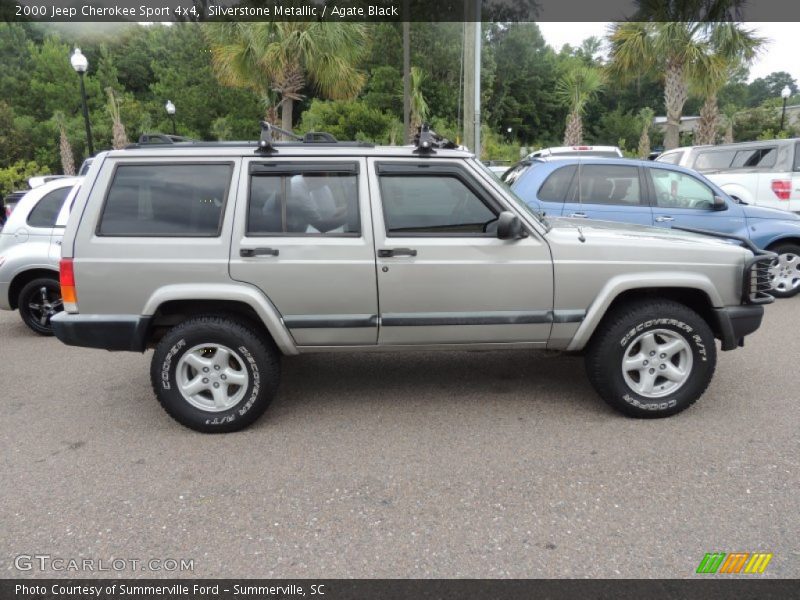 Silverstone Metallic / Agate Black 2000 Jeep Cherokee Sport 4x4