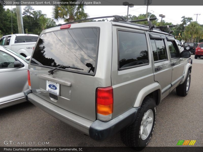 Silverstone Metallic / Agate Black 2000 Jeep Cherokee Sport 4x4