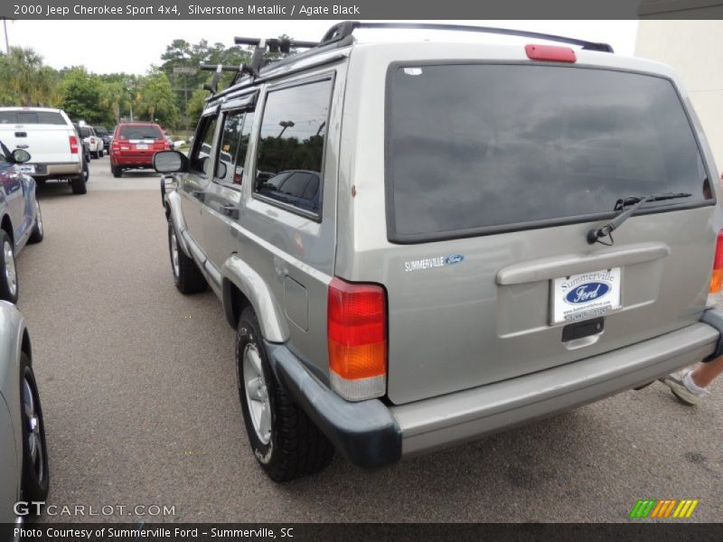 Silverstone Metallic / Agate Black 2000 Jeep Cherokee Sport 4x4