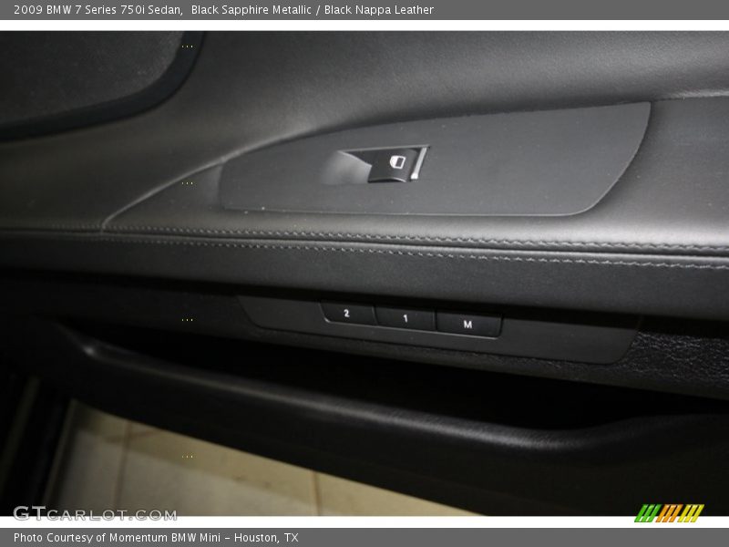 Black Sapphire Metallic / Black Nappa Leather 2009 BMW 7 Series 750i Sedan