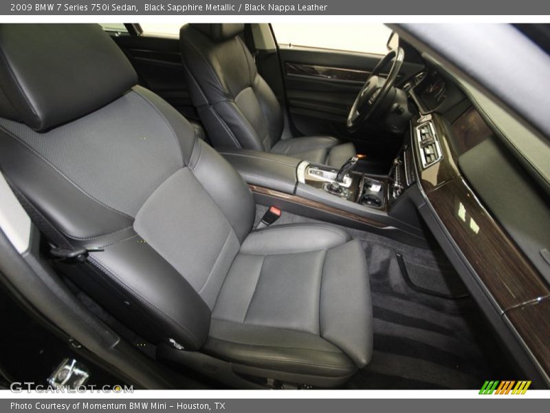 Black Sapphire Metallic / Black Nappa Leather 2009 BMW 7 Series 750i Sedan