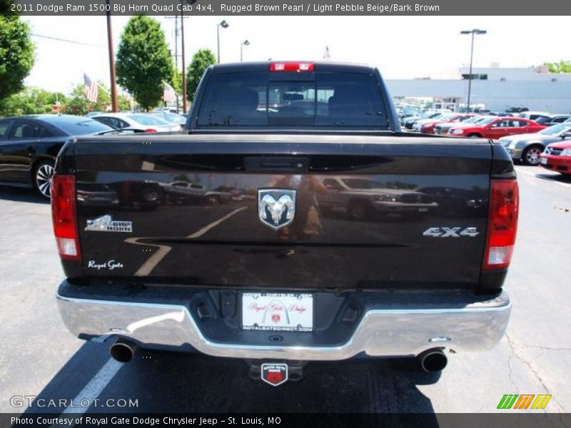 Rugged Brown Pearl / Light Pebble Beige/Bark Brown 2011 Dodge Ram 1500 Big Horn Quad Cab 4x4