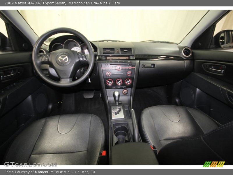 Metropolitan Gray Mica / Black 2009 Mazda MAZDA3 i Sport Sedan