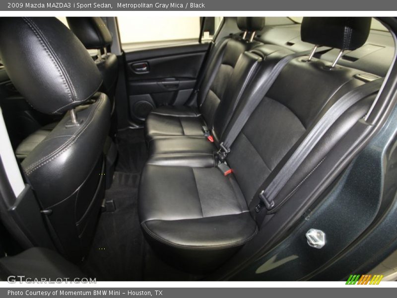 Metropolitan Gray Mica / Black 2009 Mazda MAZDA3 i Sport Sedan