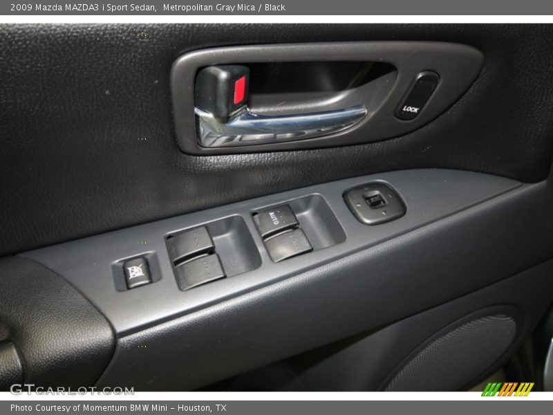 Metropolitan Gray Mica / Black 2009 Mazda MAZDA3 i Sport Sedan