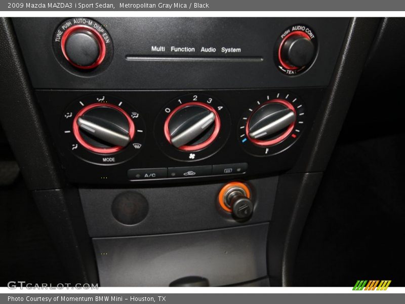 Metropolitan Gray Mica / Black 2009 Mazda MAZDA3 i Sport Sedan