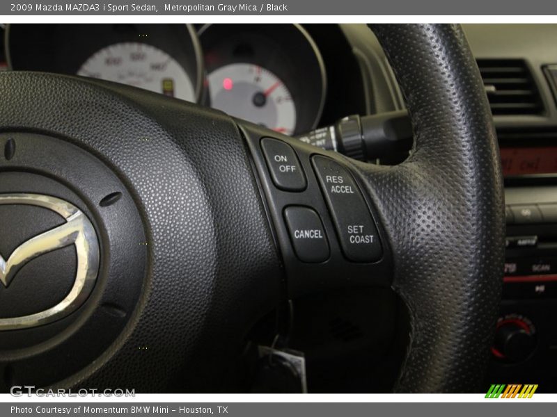 Metropolitan Gray Mica / Black 2009 Mazda MAZDA3 i Sport Sedan