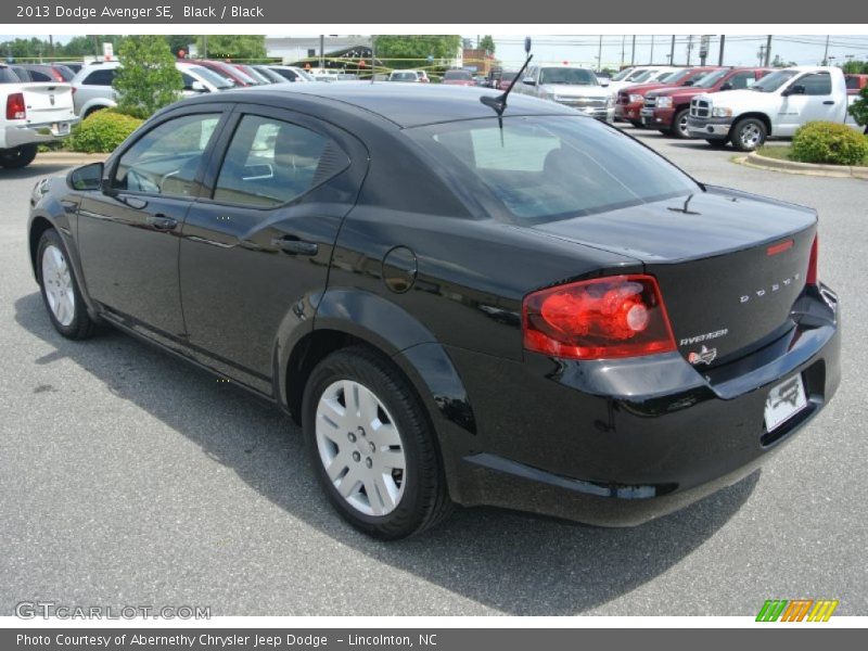 Black / Black 2013 Dodge Avenger SE