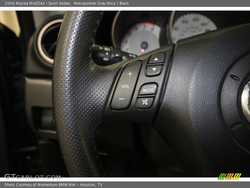 Metropolitan Gray Mica / Black 2009 Mazda MAZDA3 i Sport Sedan