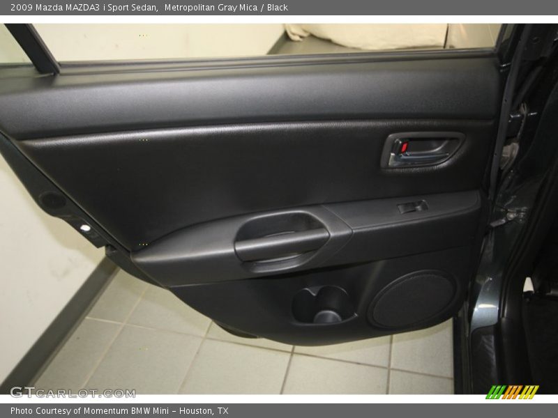 Metropolitan Gray Mica / Black 2009 Mazda MAZDA3 i Sport Sedan