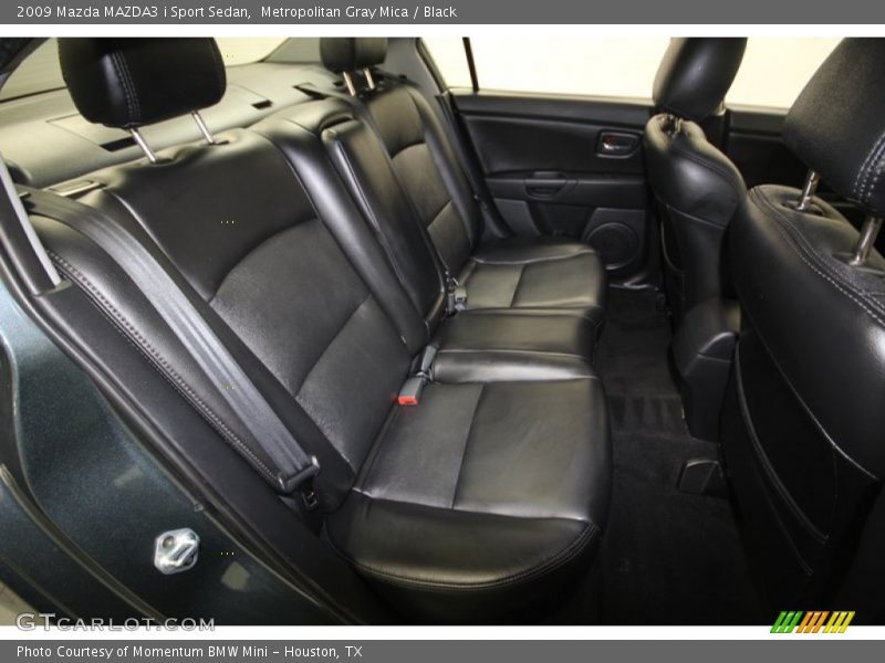 Metropolitan Gray Mica / Black 2009 Mazda MAZDA3 i Sport Sedan