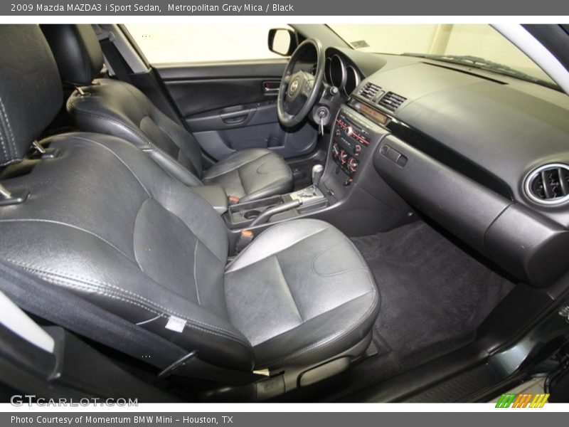 Metropolitan Gray Mica / Black 2009 Mazda MAZDA3 i Sport Sedan